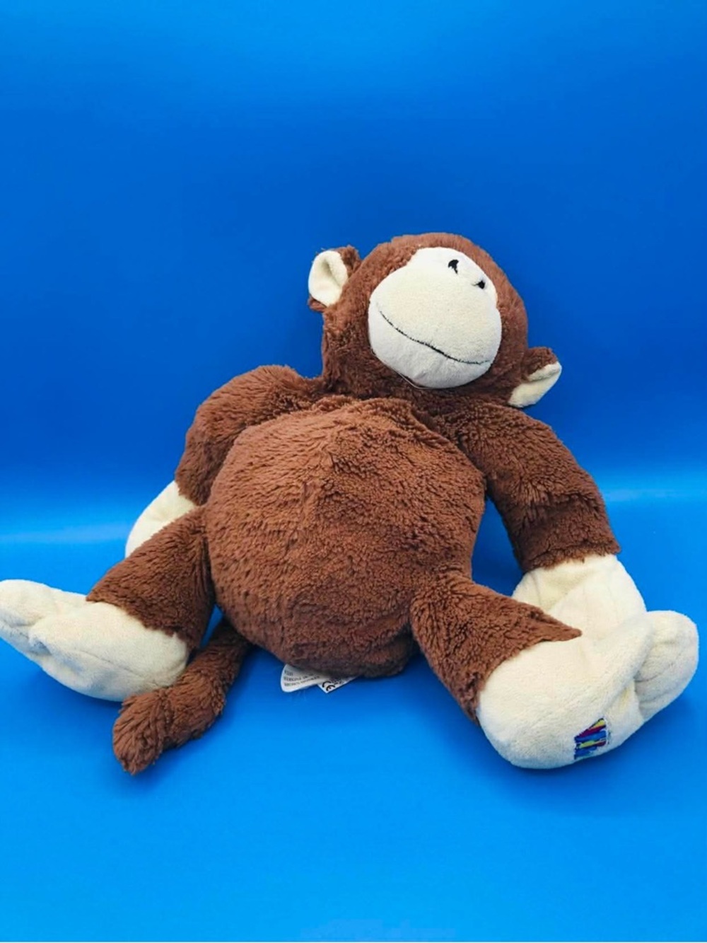 Authentic Ganz Webkinz Junior Monkey - 12" Brown & Beige Rare Plush - Picture 5 of 11